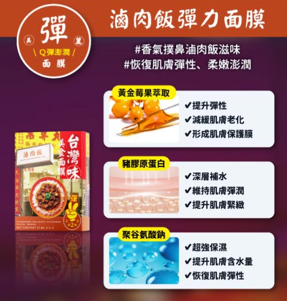 台灣屈臣氏WATSONS獨家 天天美麗台灣味美食面膜 第2彈