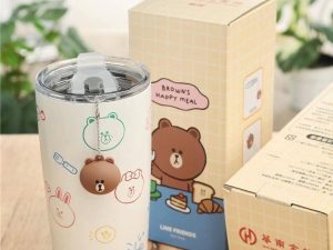 華南金股東大會「LINE FRIENDS不鏽鋼杯＋造型吊飾組」