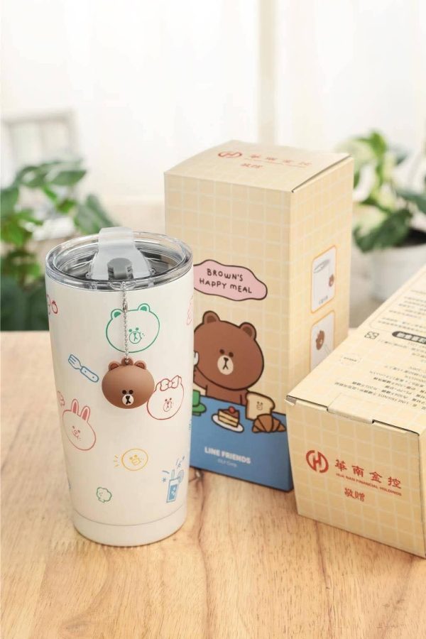 華南金股東大會「LINE FRIENDS不鏽鋼杯＋造型吊飾組」