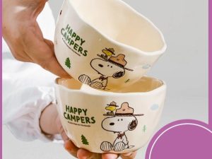 (即日-2025/05/11)SNOOPY❤Global Mall聯名系列 SNOOPY❤野餐陶瓷碗組
