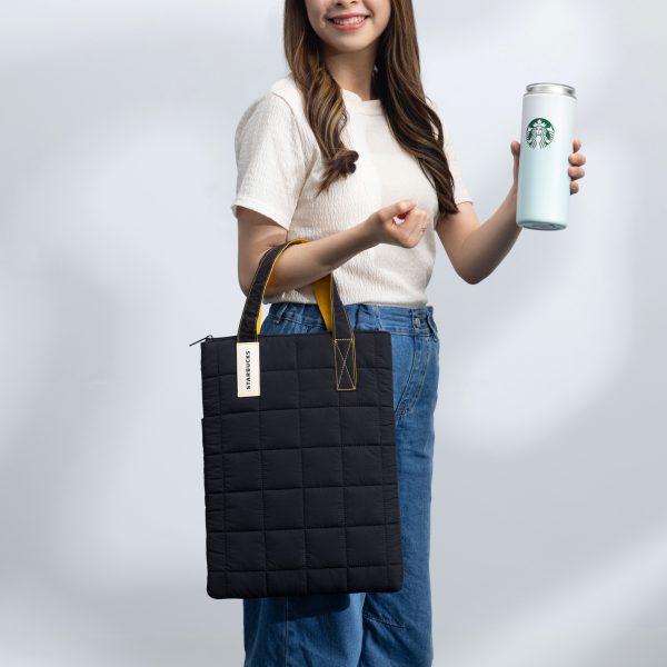 STARBUCKS 線上限定新品 雲朵多功能手提包-黑雲朵