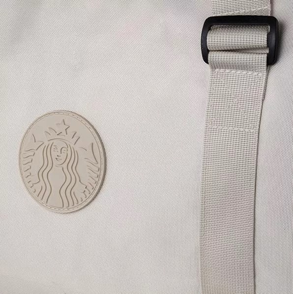 STARBUCKS 線上限定新品 休閒背提兩用袋-杏仁白色