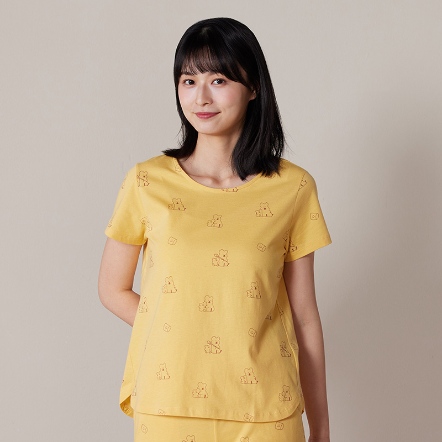 DINOTAENG X 台灣品牌Yvonne Collection 聯名家居用品系列 QUOKKA & BOBO 印花短袖上衣