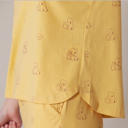 DINOTAENG X 台灣品牌Yvonne Collection 聯名家居用品系列 QUOKKA & BOBO 印花短袖上衣
