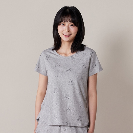 DINOTAENG X 台灣品牌Yvonne Collection 聯名家居用品系列 QUOKKA & BOBO 印花短袖上衣