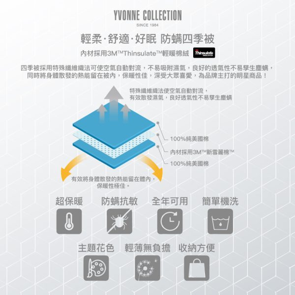 DINOTAENG X 台灣品牌Yvonne Collection 聯名家居用品系列 QUOKKA & BOBO 四季被
