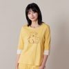 DINOTAENG X 台灣品牌Yvonne Collection 聯名家居用品系列 QUOKKA & BOBO 網印七分袖上衣