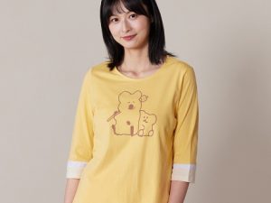 DINOTAENG X 台灣品牌Yvonne Collection 聯名家居用品系列 QUOKKA & BOBO 網印七分袖上衣