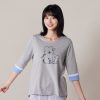 DINOTAENG X 台灣品牌Yvonne Collection 聯名家居用品系列 QUOKKA & BOBO 網印七分袖上衣