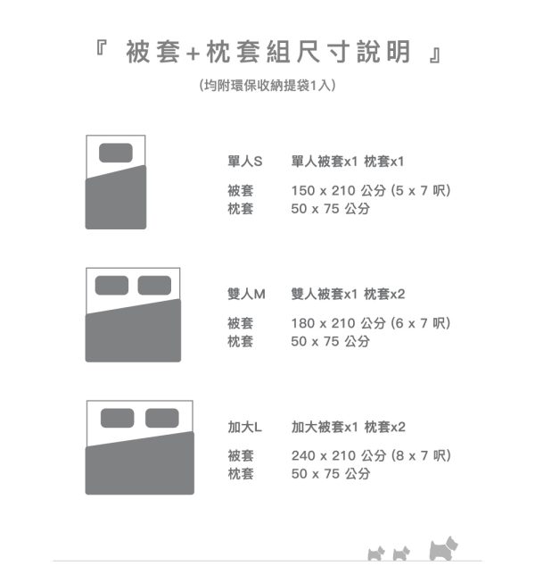 DINOTAENG X 台灣品牌Yvonne Collection 聯名家居用品系列 QUOKKA & BOBO 被套+枕套組