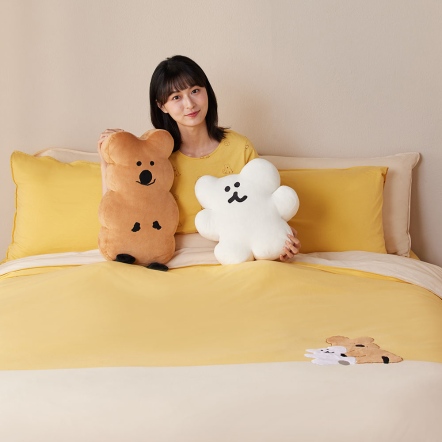 DINOTAENG X 台灣品牌Yvonne Collection 聯名家居用品系列 QUOKKA & BOBO 被套+枕套組
