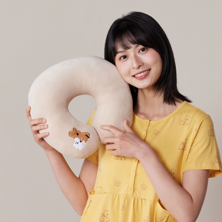 DINOTAENG X 台灣品牌Yvonne Collection 聯名家居用品系列 QUOKKA & BOBO 頸部抱枕