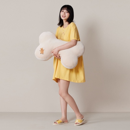 DINOTAENG X 台灣品牌Yvonne Collection 聯名家居用品系列 QUOKKA 大骨頭抱枕