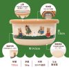HOUSUXI X DINOTAENG 新品 校園系列 不鏽鋼雙層隔熱碗