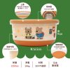 HOUSUXI X DINOTAENG 新品 校園系列 不鏽鋼雙層隔熱碗