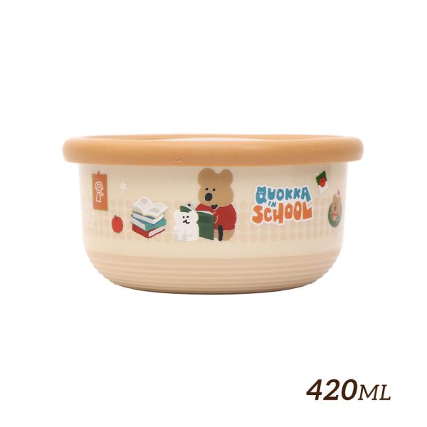 HOUSUXI X DINOTAENG 新品 校園系列 不鏽鋼雙層隔熱碗