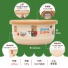 HOUSUXI X DINOTAENG 新品 校園系列 不鏽鋼雙層隔熱碗