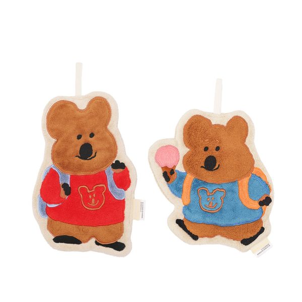 HOUSUXI X DINOTAENG 新品 校園系列 加厚珊瑚絨擦手巾