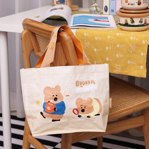 HOUSUXI X DINOTAENG 新品 校園系列 尋寶小提袋