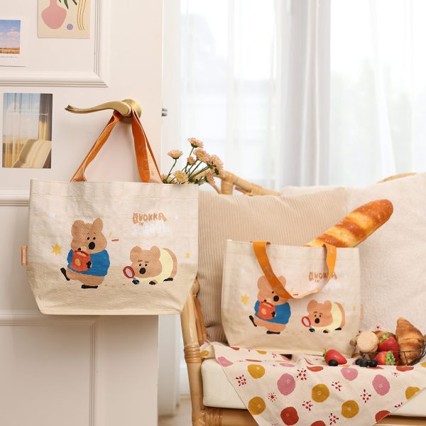 HOUSUXI X DINOTAENG 新品 校園系列 尋寶小提袋