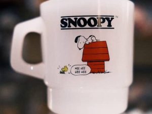 Chicaca x Peanuts SNOOPY 復古造型玻璃杯