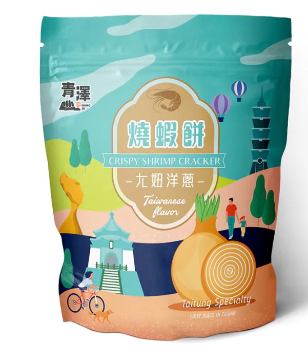 青澤CHING ZE  燒蝦餅100G