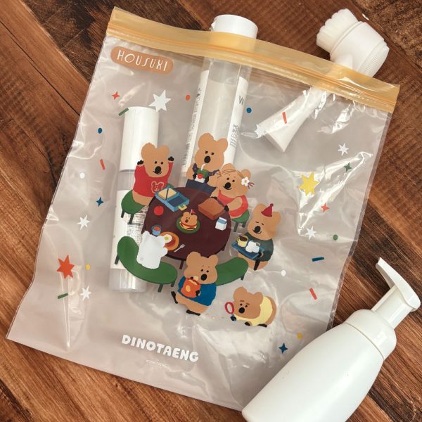 HOUSUXI X DINOTAENG 新品 校園系列 雙夾鏈保鮮袋