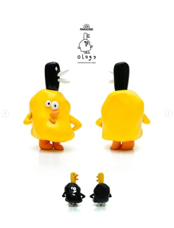 BYEBYECHUCHU OLOGY 新品 A ) 左手畫ㄉ黃色奧樂雞