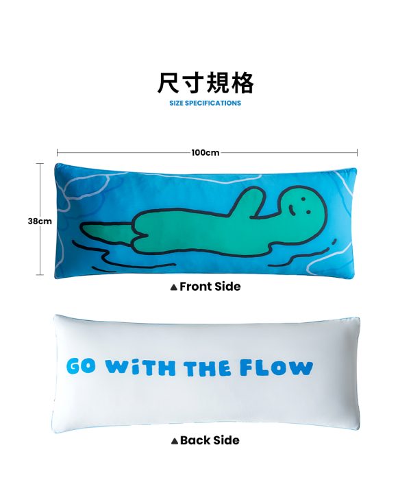 JOGUMAN 寢具系列 ICE TECH+順流躺躺冰絲涼感長型抱枕(100*38CM)