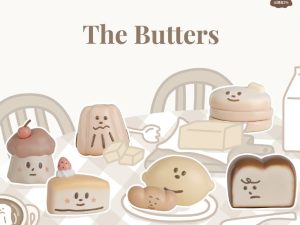 (預購)JINART x The Butters 聯名 奶油家族公仔 一中盒