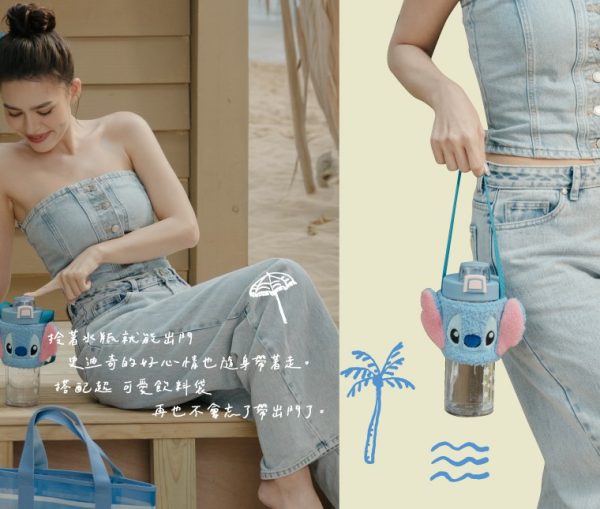 THERMOS Stitch史迪仔夏日系列水瓶 搖搖杯_TP4086系列_710ml_史迪仔
