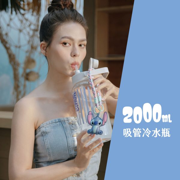 THERMOS Stitch史迪仔夏日系列水瓶 輕水瓶_TP436系列(附吸管組)_史迪仔