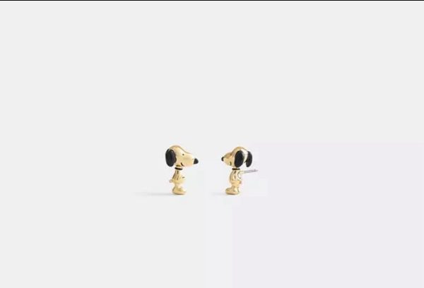 加拿大代購 COACH x Peanuts 耳環