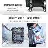 【Peanuts史努比】 75周年經典時尚拖輪旅行袋(輪子可拆卸)
