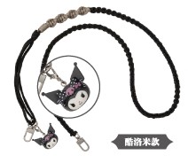 促銷優惠- 現貨 KUROMI 20週年限定伸縮編織掛繩公仔吊飾組