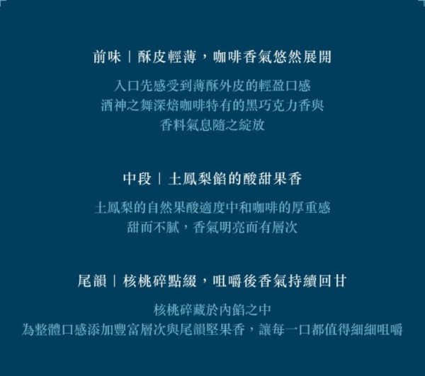 🥮2025中秋禮盒🥮湛盧咖啡 咖啡核桃鳳梨酥6入盒📌預計出貨日：2025/09/22-26