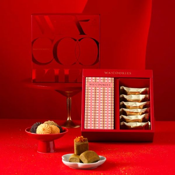 綻旺新年禮盒1 🧧🐎2026春節禮盒 早鳥優惠🐎🧧WA!COOKIE 春節禮盒 【冠軍職人聯名】綻旺新年禮盒(曲奇輕享盒/鳳梨酥6入)📌截單日:2026/01/10 20:00 (以轉賬確認為準)