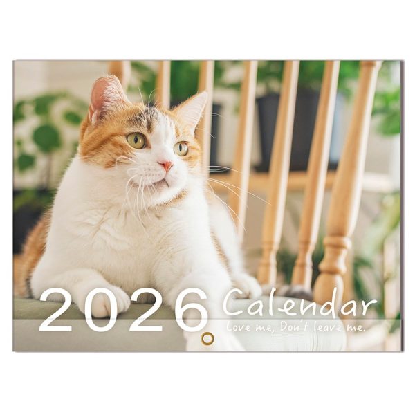 2026 年桌曆 貓咪月曆
