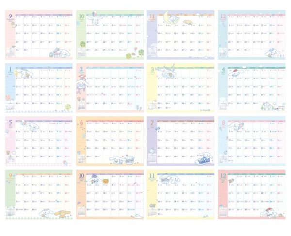 2026 年 SANRIO月曆  /桌曆