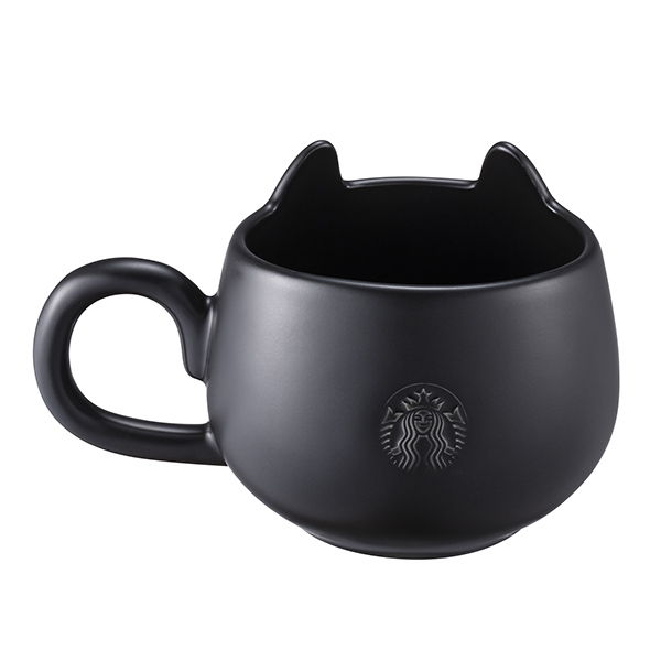 STARBUCKS X 黑貓系列周邊 A ) 星眸黑貓馬克杯