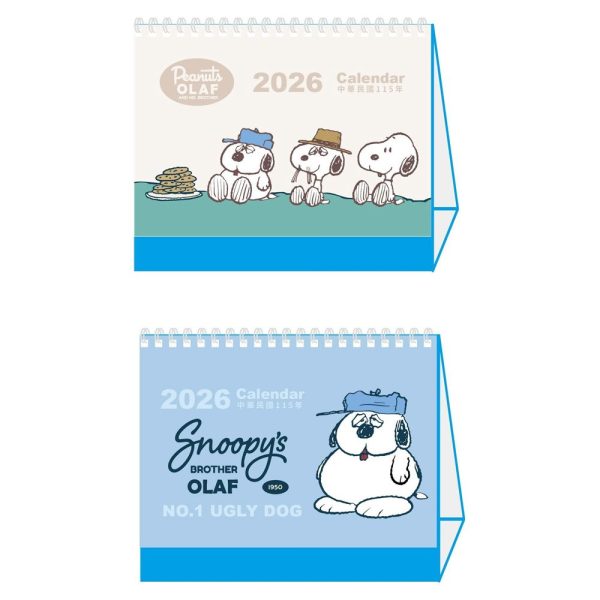 2026 年 SNOOPY月曆  /桌曆