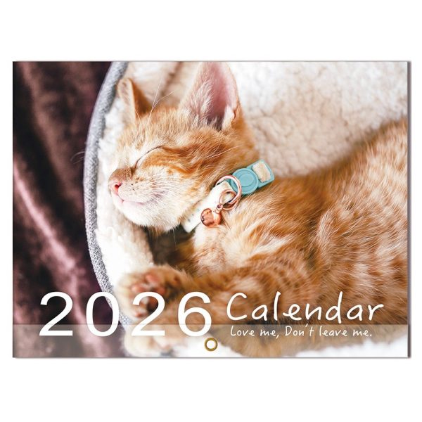 2026 年桌曆 貓咪月曆