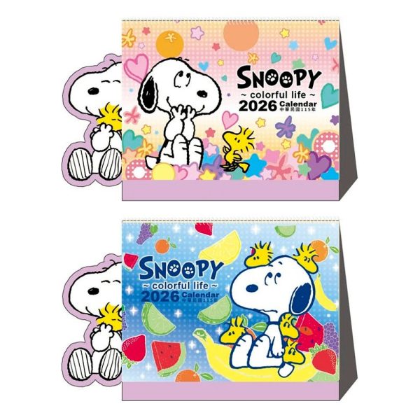 2026 年 SNOOPY月曆  /桌曆