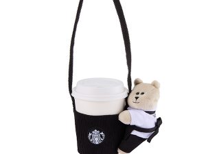 STARBUCKS 抱抱圍裙熊單杯提袋