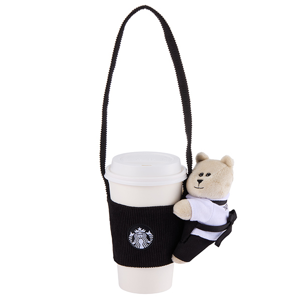 STARBUCKS 抱抱圍裙熊單杯提袋