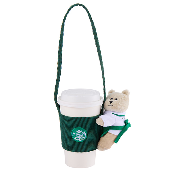 STARBUCKS 抱抱圍裙熊單杯提袋