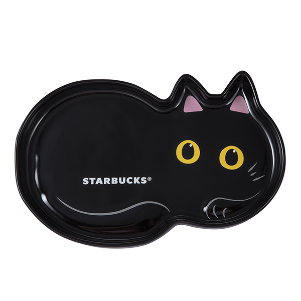 STARBUCKS X 黑貓系列周邊 D ) 黑貓萌掌造型瓷盤組