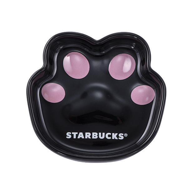 STARBUCKS X 黑貓系列周邊 D ) 黑貓萌掌造型瓷盤組