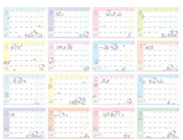 2026 年 SANRIO月曆  /桌曆