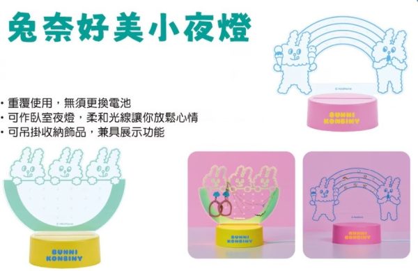 (2025/09/01-10/01)WATSONS X BUNNI KONBINY 系列 第一波 壓克力燈光飾品架